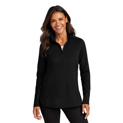 Port Authority® Women's C-FREE® Double Knit 1/4-Zip