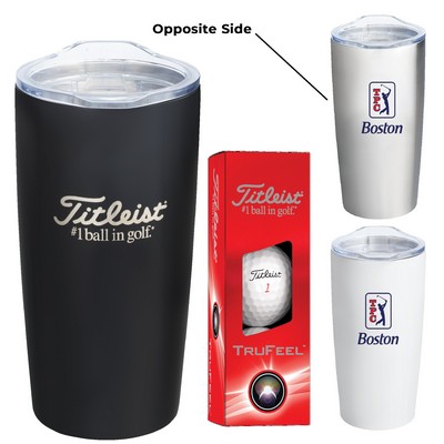 Titleist 3-Ball Tumbler with TruFeel Golf Balls
