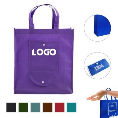 Shopping Tote Bag With Front Pocket