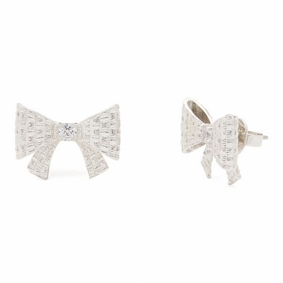 kate spade new york Wrapped In A Bow Studs - Clear/Silver