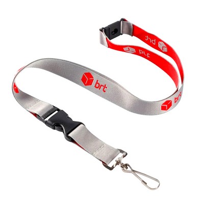 3/4" Premium Woven Lanyards with Buckle Release and Safety Breakaway