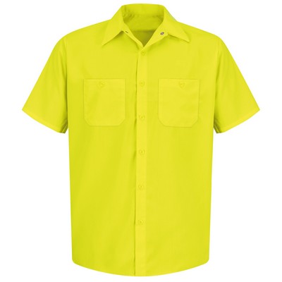 Red Kap® Short Sleeve Enhanced Visibility Work Shirt