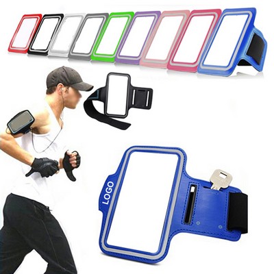6 1/3" Custom Neoprene Adjustable Running Armband Phone Holder Arm Bag