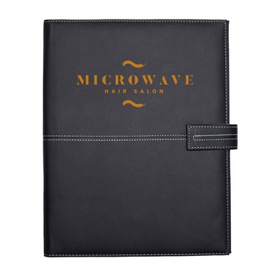 White Stitch Leather Portfolios