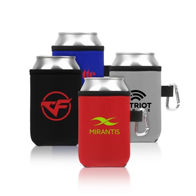 12Oz Can Cooler With Carabiner