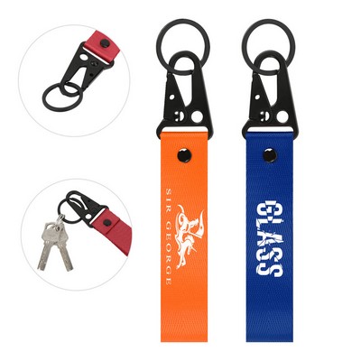 Wrist Keychain With Black Eagle Mouth Buckle