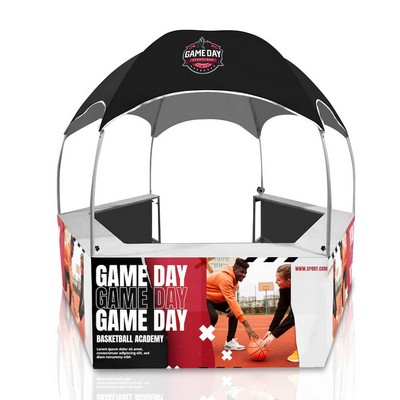 Portable Hexagonal Kiosk Booth Dome Tent