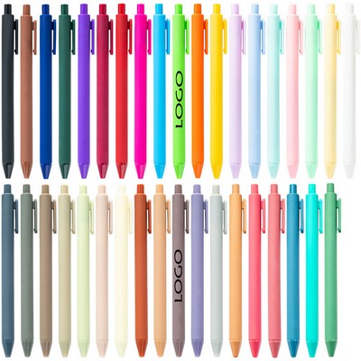 Custom Plastic Click Action Gel Ink Ballpoint Pen