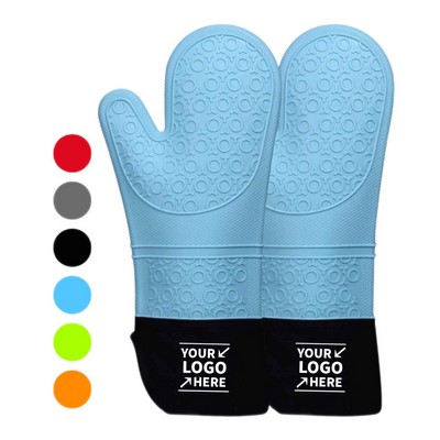 1 Pair Long Professional Silicone Oven Mitt