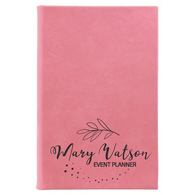 Leatherette Sketch Book with Unlined Notepad