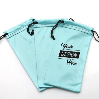 Microfiber Sunglasses Pouch With Drawstring