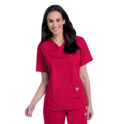 Landau - ScrubZone - Women's Three-Pocket Clean Back V-Neck Top