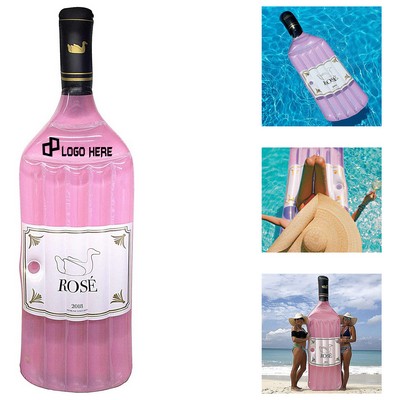 Inflatable Wine-Shaped Pool Raft Floats
