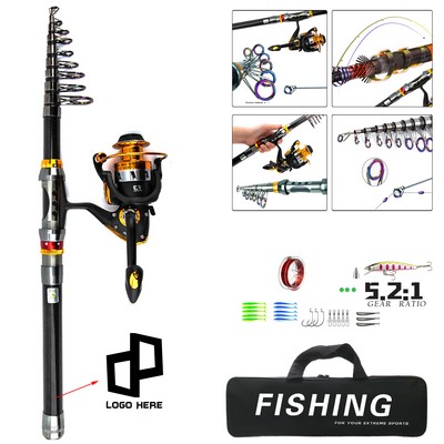 118.11" Carbon Luya Pole Luxury Set