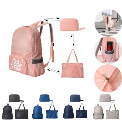 Handheld Folding Dual Purpose Backpack