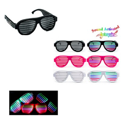 Party Voice-Activated LED Light Eyeglasses