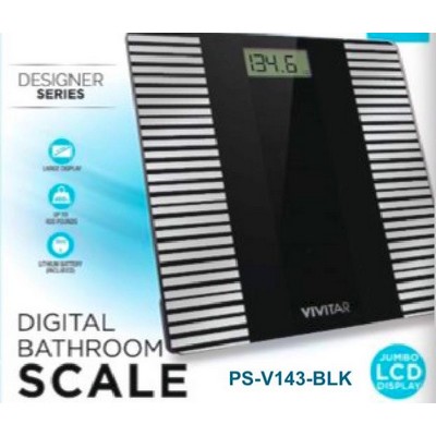 Health, Beauty & Fitness Black Designer Bathroom Digital Scale