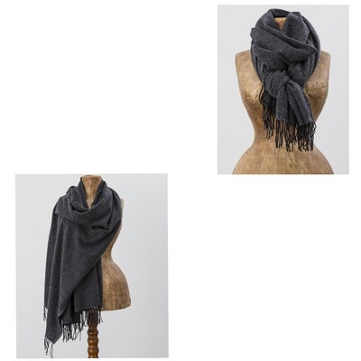 Avoca Gray Black Sandymount Shawl