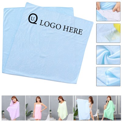 Microfiber Women Wearable Bath Towel