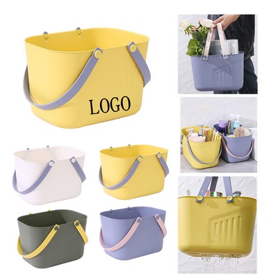 Portable Plastic Storage Basket