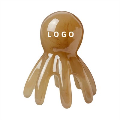 Octopus Shaped Head Massage Comb for Scalp Health and Meridian Stimulation