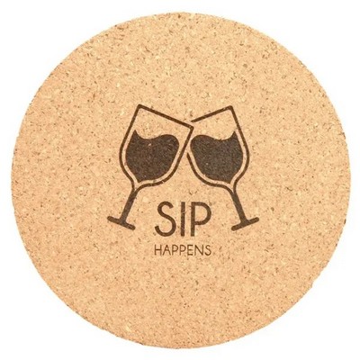 4" Round Cork Coasters