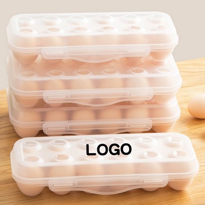 12-Grid Snap-Lock Stackable Egg Organizer