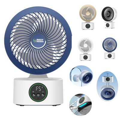 5 Speed Desktop Fan Type-C Usb Rechargeable Fan