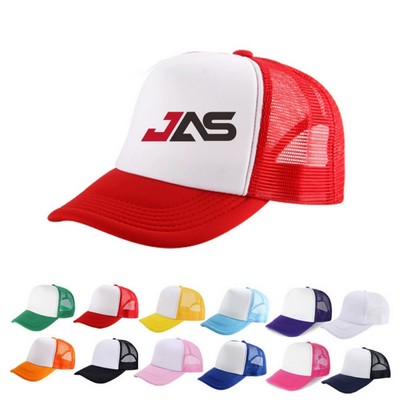 Breathable Foam Trucker Hat w/ Mesh Back