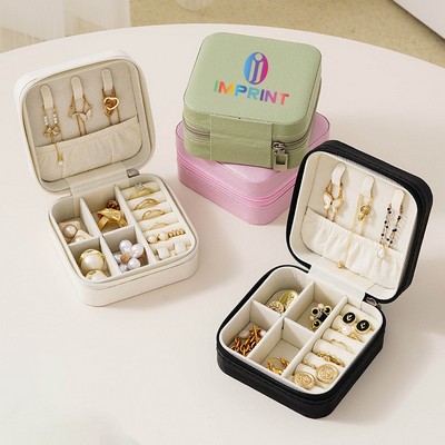 Portable Pu Travel Jewelry Box