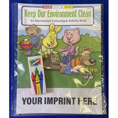 Keep Our Environment Clean Coloring Book Fun Pack Set