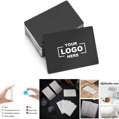 Engraved Stainless Steel Business Cards For Professionals