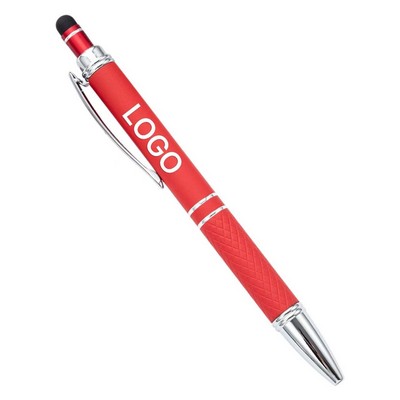 Touch Screen Rubber Coated Ballpoint Pen