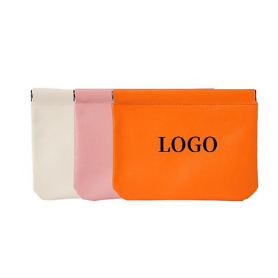 Auto-Close Pu Storage Pouch