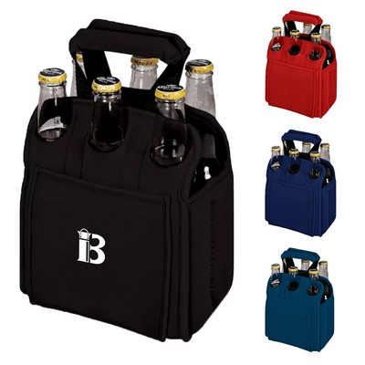 Neoprene 6 bottle handbag wine carriers