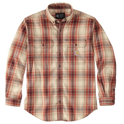 Carhartt Flame Resistant Force Rugged Flex® Loose Fit Twill Long-Sleeve Plaid Shirt