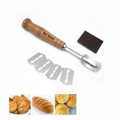 Wooden Handle Mixer Bread Slicing Knife