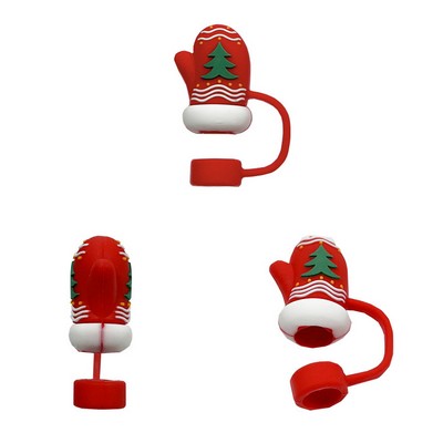 3D Custom Silicone Straw Straw Cover Cap