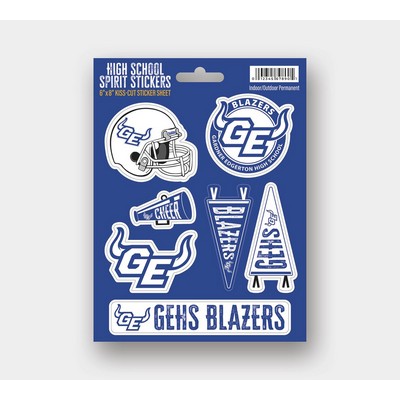 Permanent Outdoor Sticker - 45 to 54 Square Inches