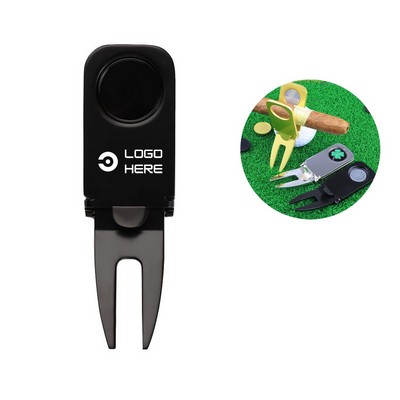 Metal Magnetic Golf Cigar Holder Divot Tool