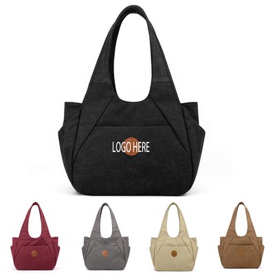 Custom Large Capacity Tote Canvas Handbags
