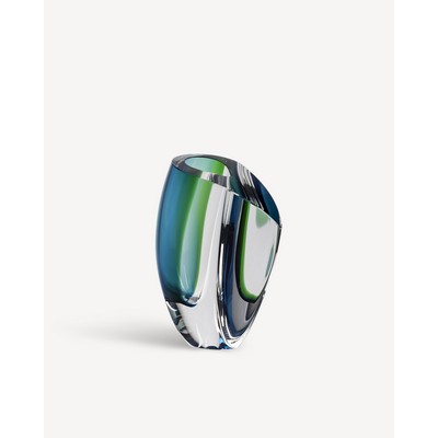 Kosta Boda Mirage Vase Forest Green/Blue Large