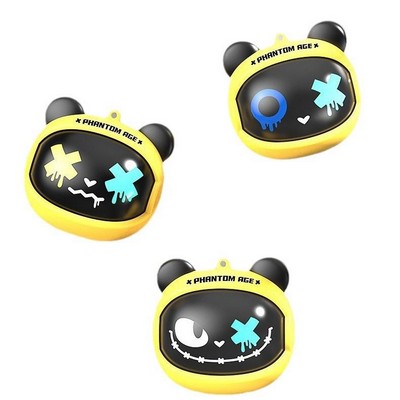 Bear Ear Rotating Face changing Cartoon In Ear Bluetooth Earphones