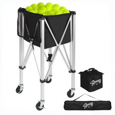Foldable Tennis & Pickleball Caddy Holder w/150 Ball Capacity
