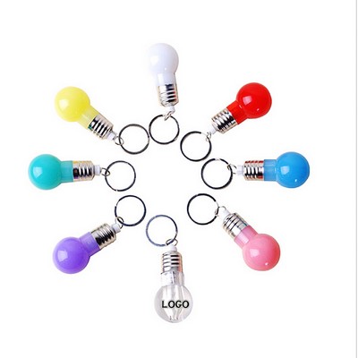 Bulb Shape Color-changing LED Key Chain