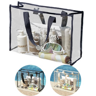 Clear Beach Tote Bag