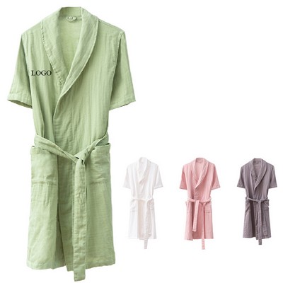 Three-layer Gauze Bathrobe