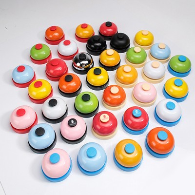 Desktop Service Call Macarons Metal Bell for Children/Office/Hotel