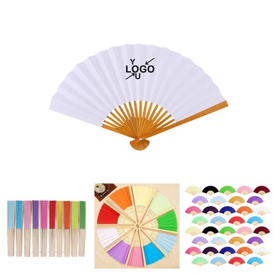 Collapsible Bamboo Hand Fan
