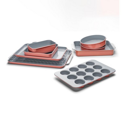 Caraway 11Pc Non-Toxic Nonstick Ceramic Mega Bakeware Set - Perracotta